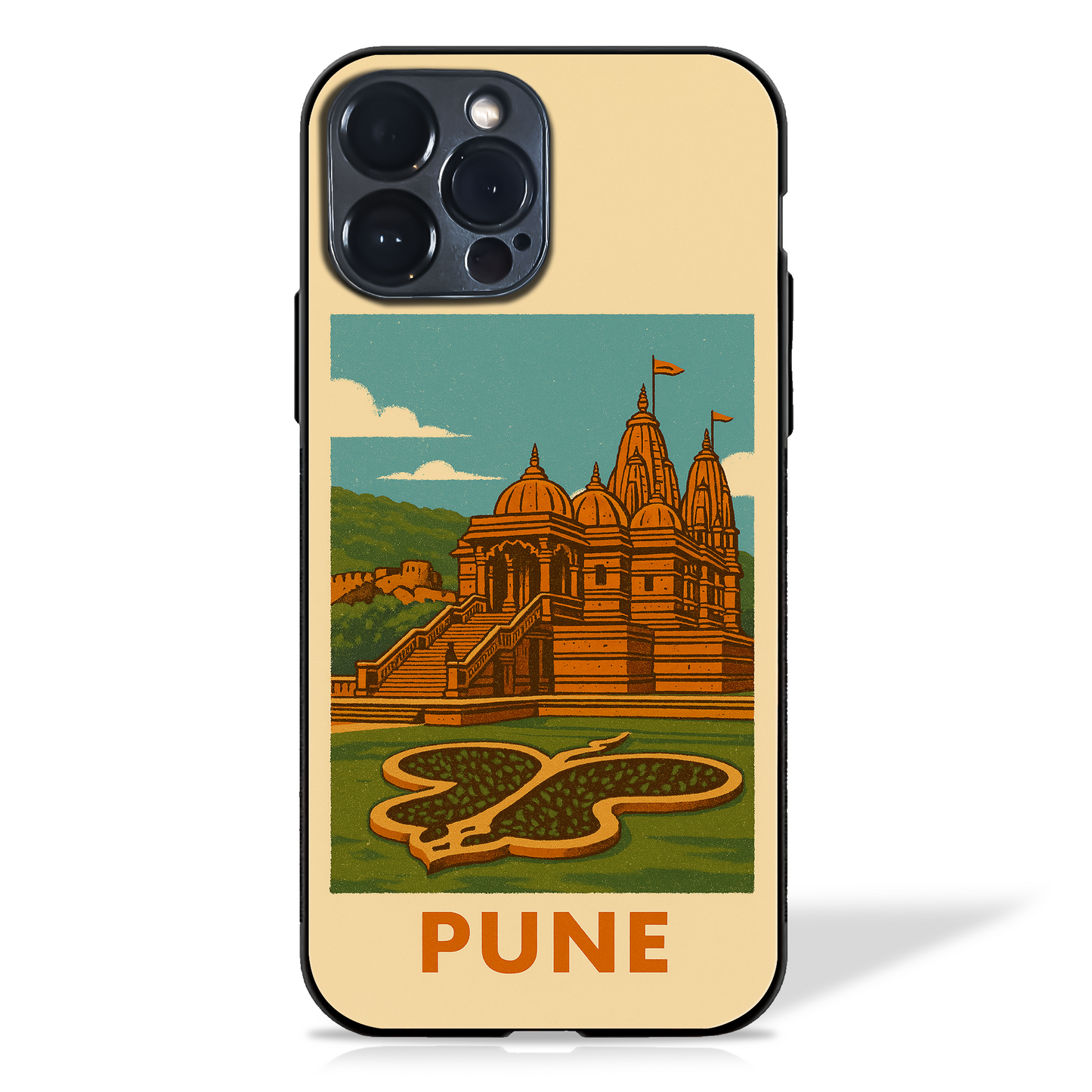 Iconic Cityscapes illustration Glass Case (18 cities)