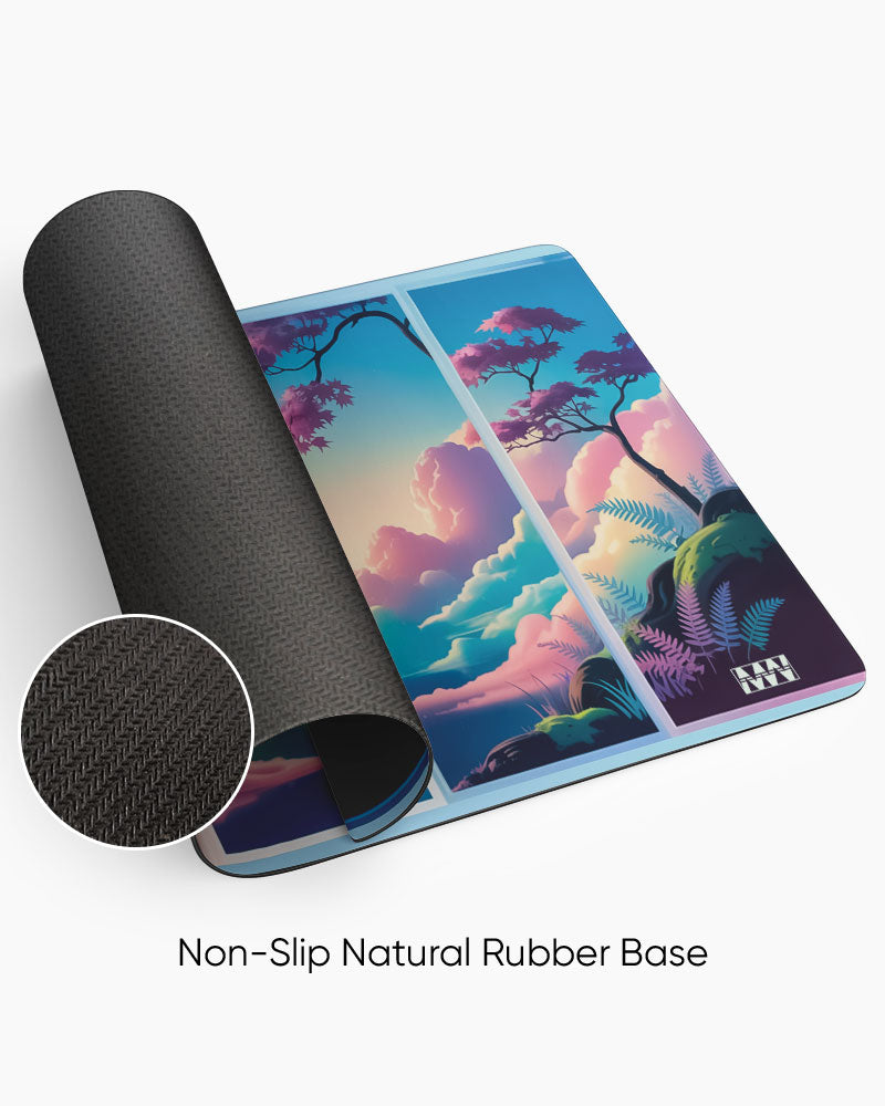 Painted Twilight Tranquility in Panels Deskmat