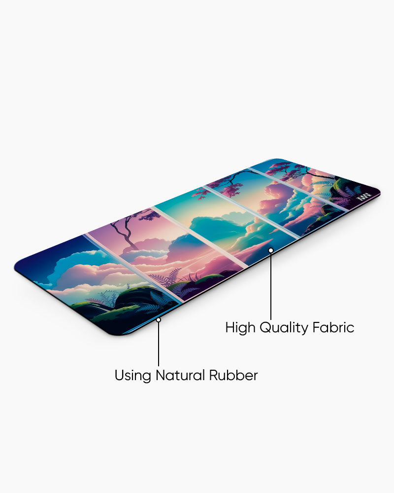 Painted Twilight Tranquility in Panels Deskmat