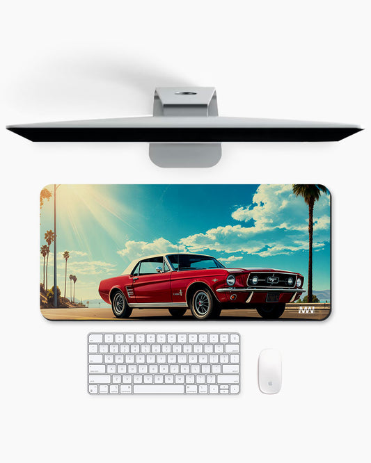 Pastel Horizons Dreamscape in Panels Deskmat
