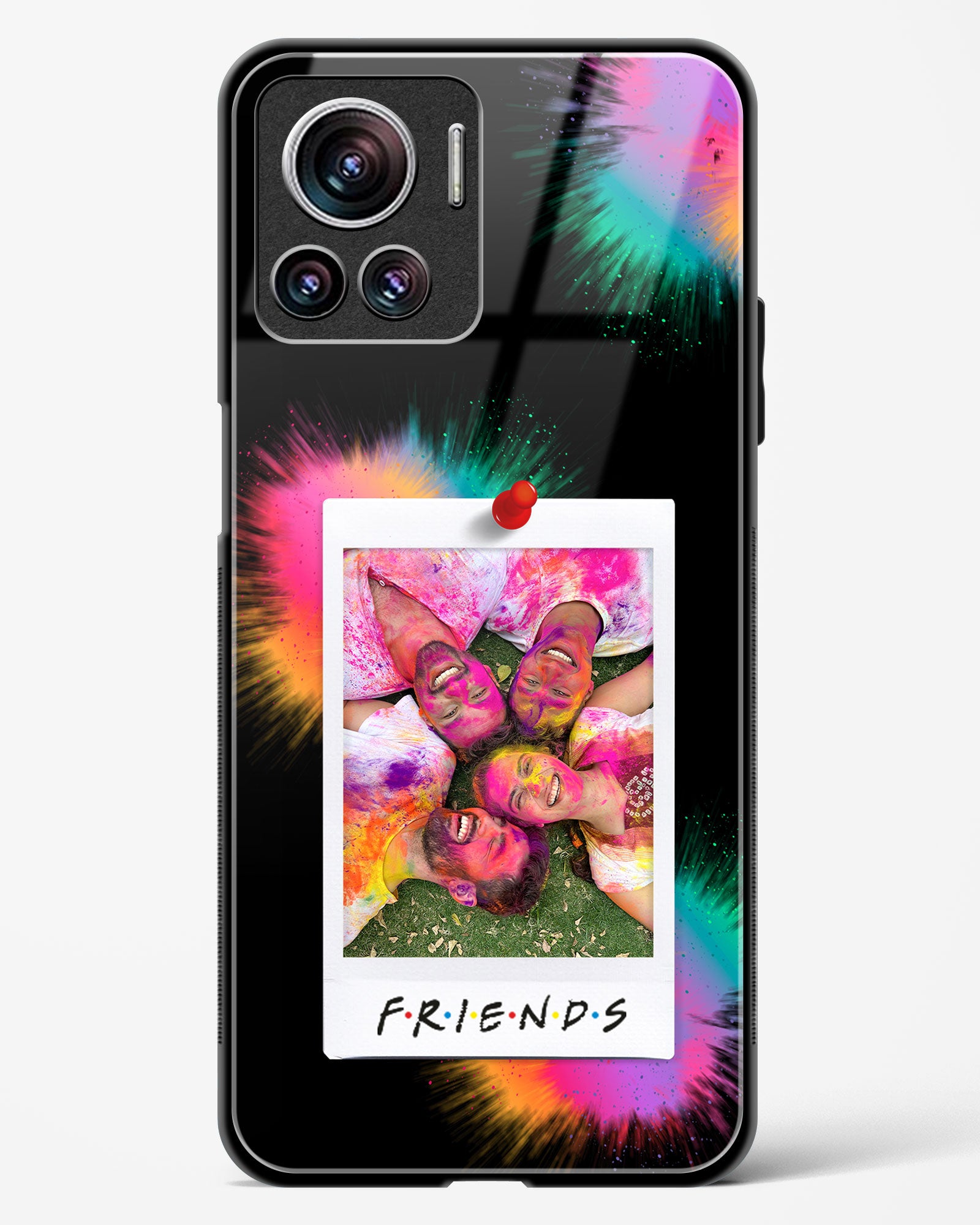 Personalised Friends Photo Glass Phone Case-Motorola Edge 30 Ultra