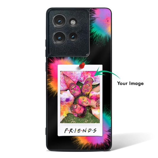 Personalised Friends Photo Glass Phone Case-Motorola Edge 50