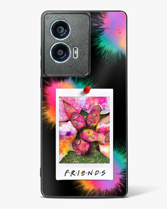 Personalised Friends Photo Glass Phone Case-Motorola Edge 50 Fusion
