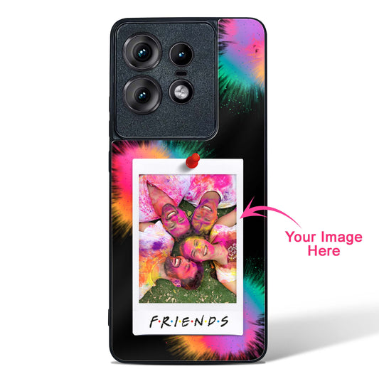 Personalised Friends Photo Glass Phone Case-Motorola Edge 50 Pro
