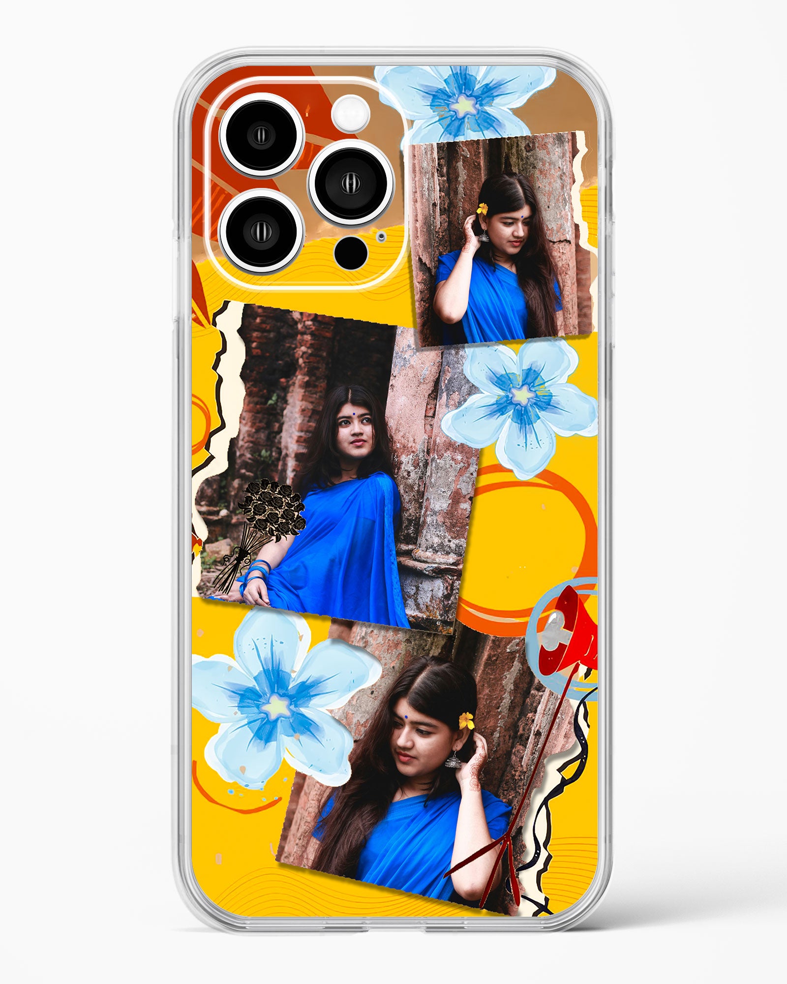 Personalised Polaroid Memories Clear Silicone Case