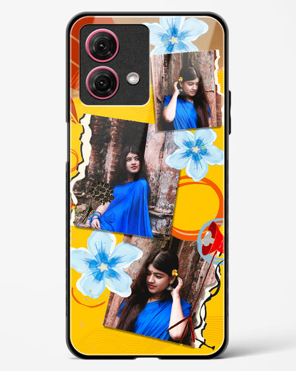 Personalised Polaroid Memories Glass Phone Case-Moto G84 5G