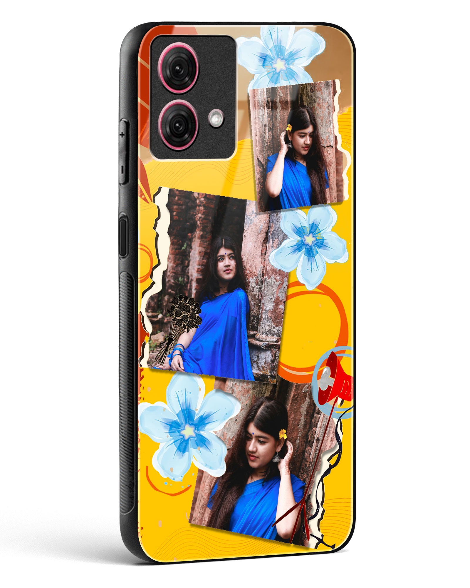 Personalised Polaroid Memories Glass Phone Case-Moto G84 5G