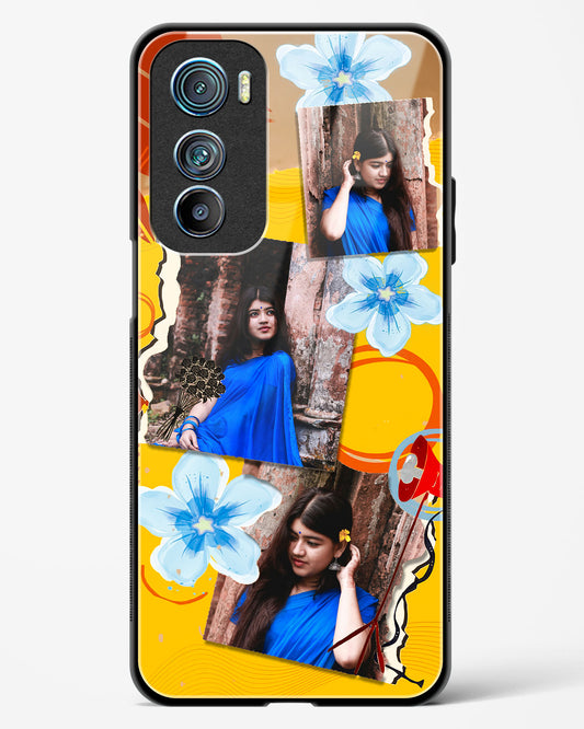 Personalised Polaroid Memories Glass Phone Case-Motorola Edge 30