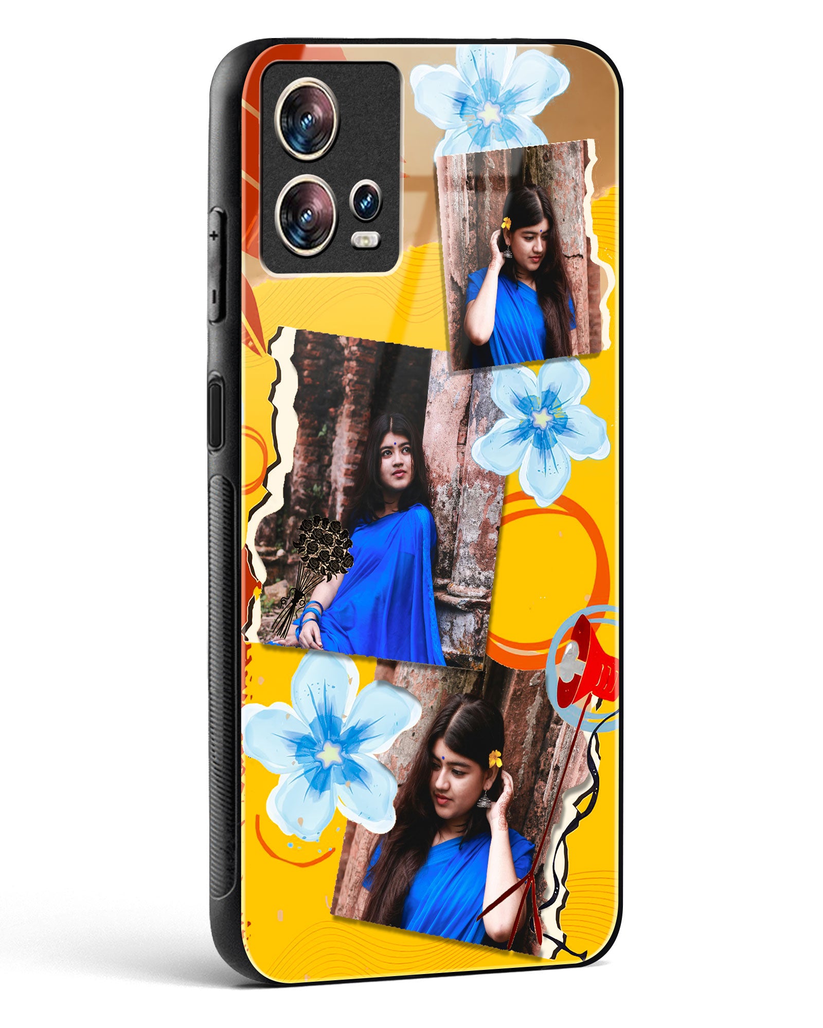 Personalised Polaroid Memories Glass Phone Case-Motorola Edge 30 Fusion