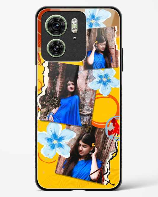 Personalised Polaroid Memories Glass Phone Case-Motorola Edge 40