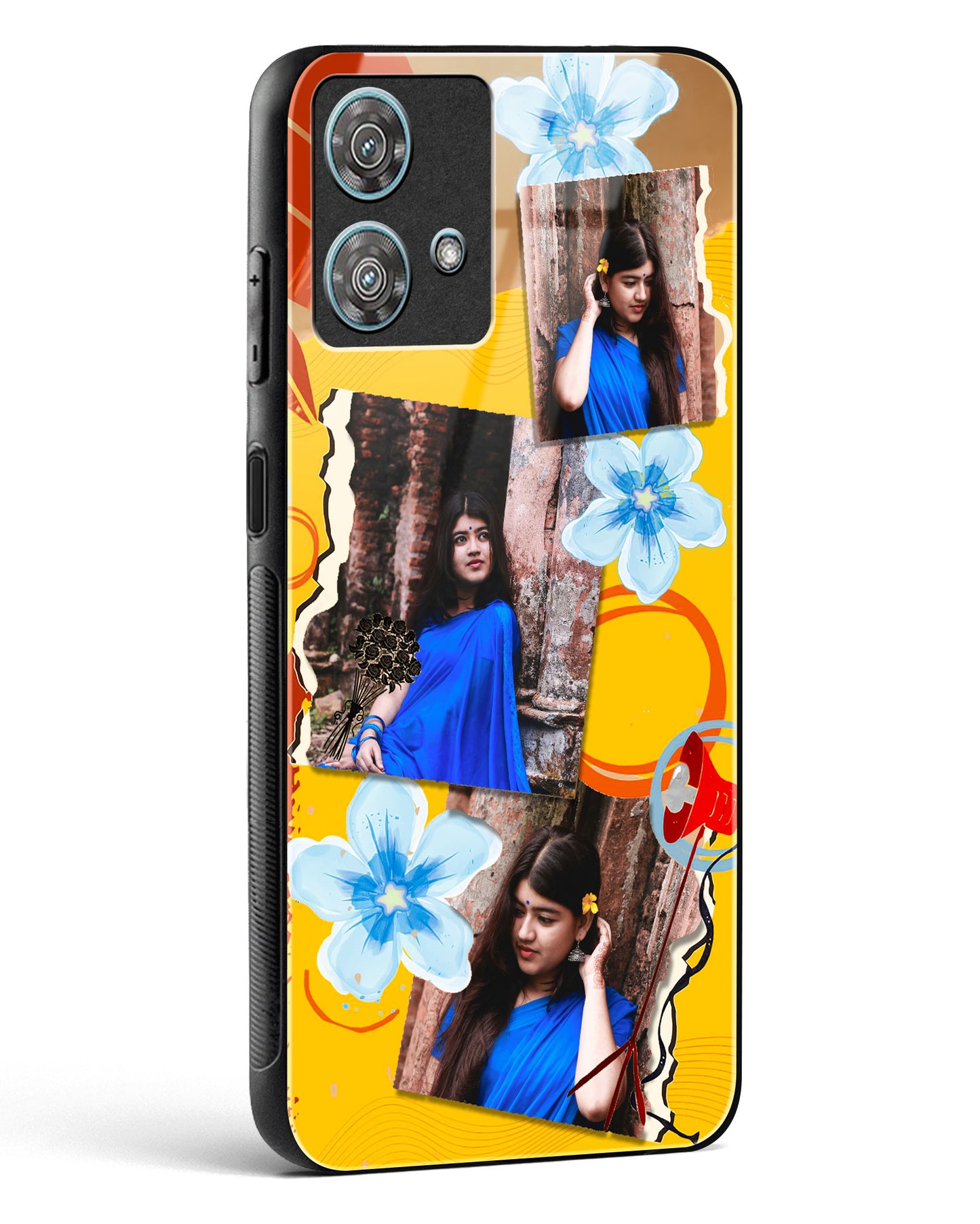 Personalised Polaroid Memories Glass Phone Case-Motorola Edge 40 Neo