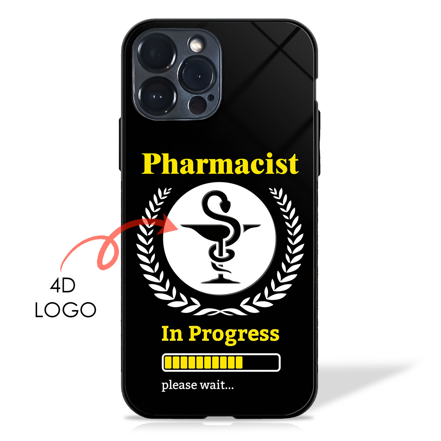 Your Dream Profession in Progress - 4D Logo Glass Case (20+ Professions)