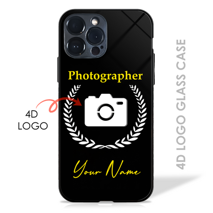 Your Name Dream Profession - 4D Logo Glass Case (20+ Professions)