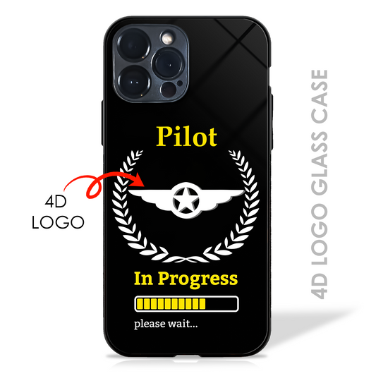 Pilot in Progress - 4D Logo Glass Case