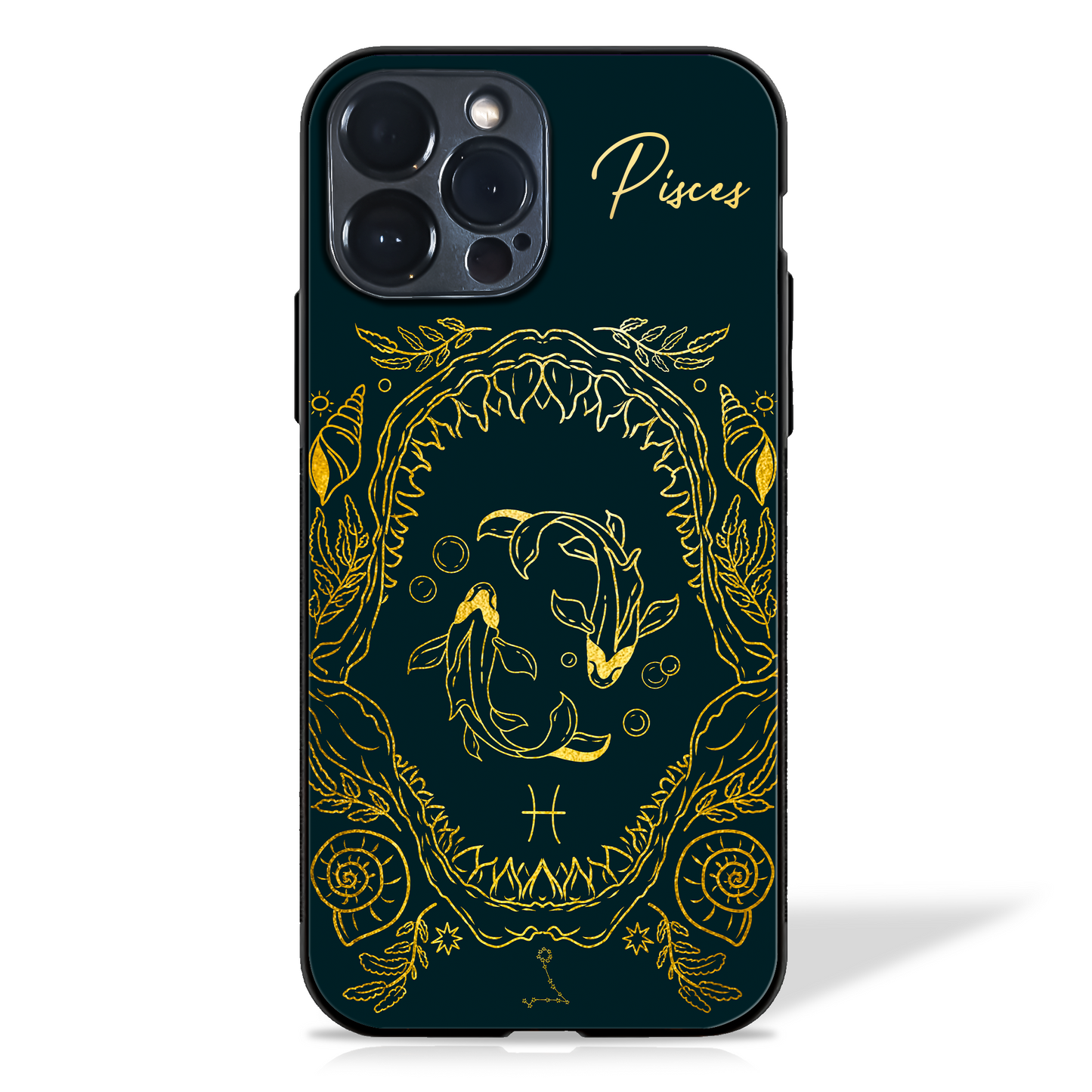Pisces Zodiac Sign Glass Case
