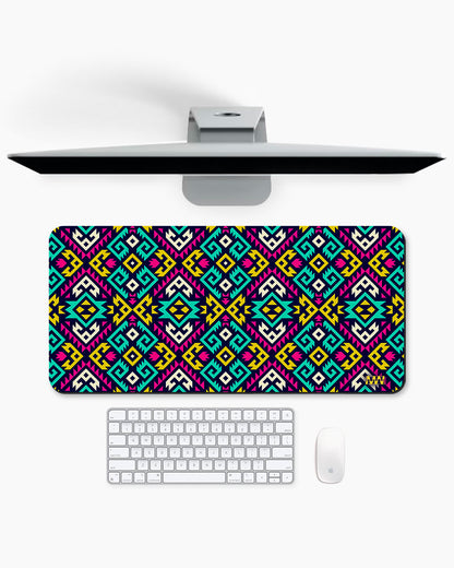 Pixel Circuit Digital Flux Desk Mat