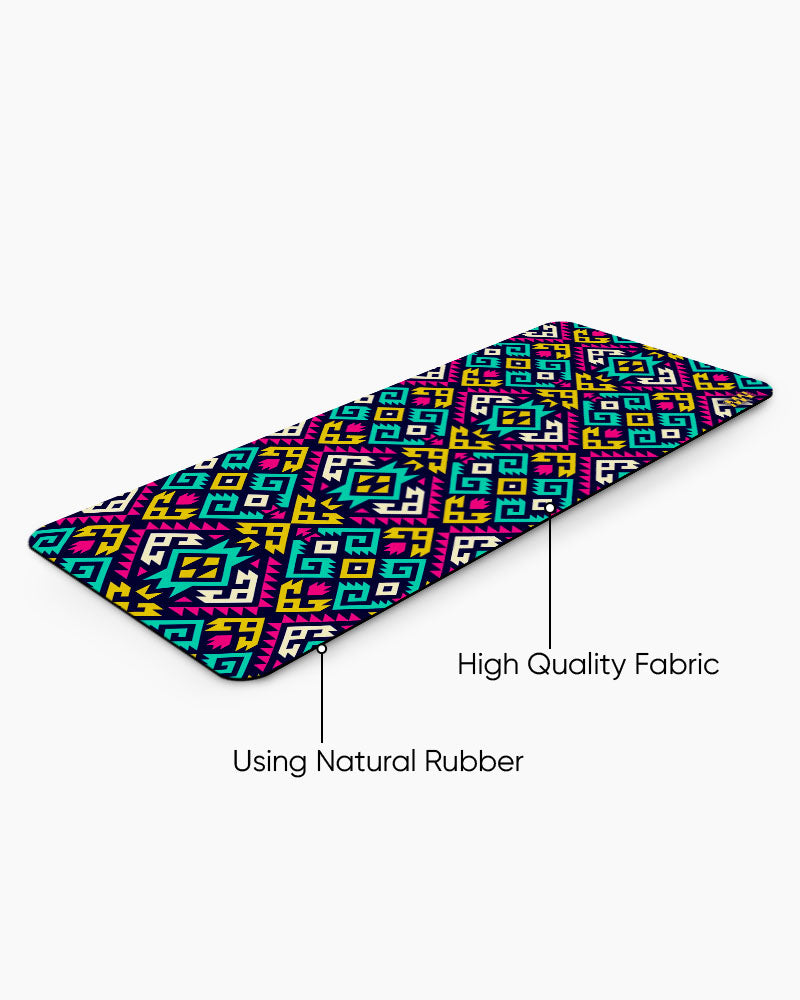 Pixel Circuit Digital Flux Desk Mat