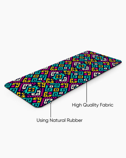 Pixel Circuit Digital Flux Desk Mat