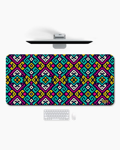 Pixel Circuit Digital Flux Desk Mat