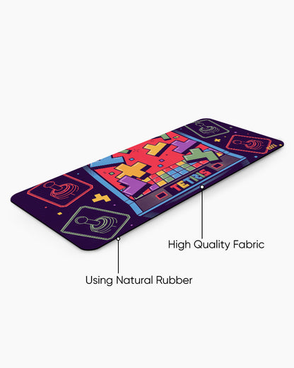 Pixel Control Retro Blocks & Joystick Power Deskmat