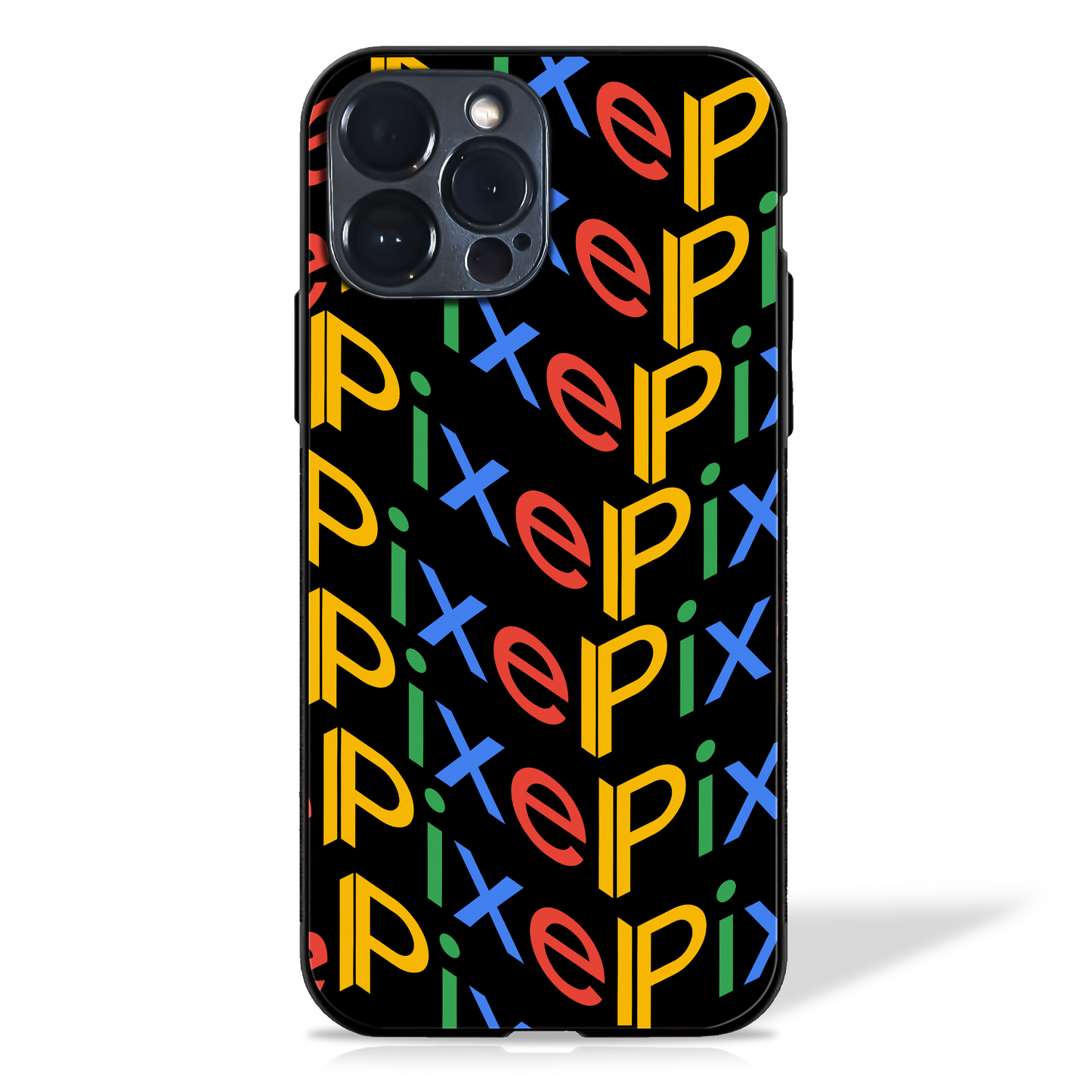 Burst of Color Kaleidoscope Pixel Glass Case