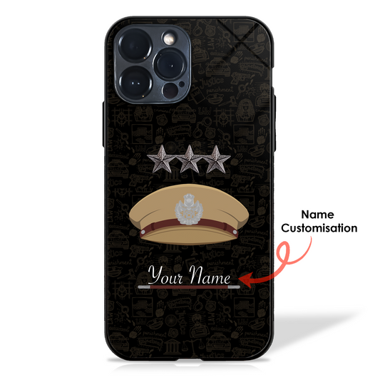 Elite Police Officer Custom Name Glass Case