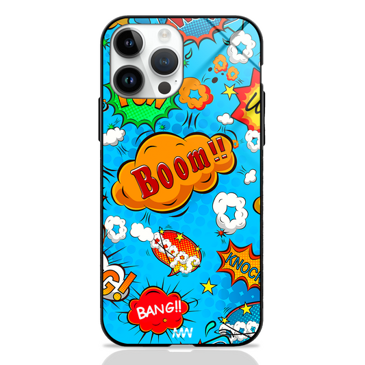 Pop Art Boom Premium Glass Case -  - MW Stuffs - 