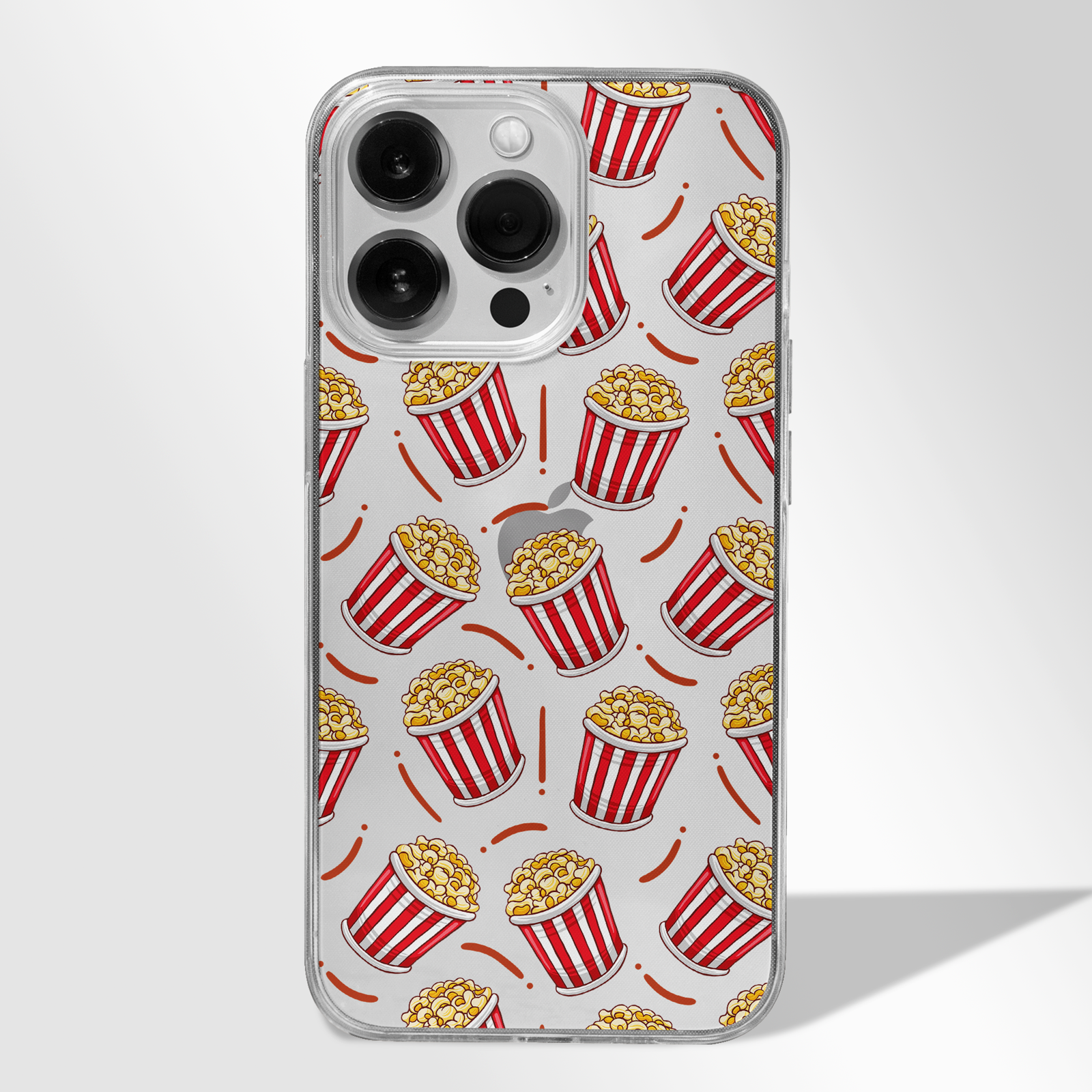 Pop Corn Cinephile Doodle CLEAR CASE -  - MW Stuffs - 