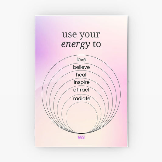 Positive Energy Flow metal poster