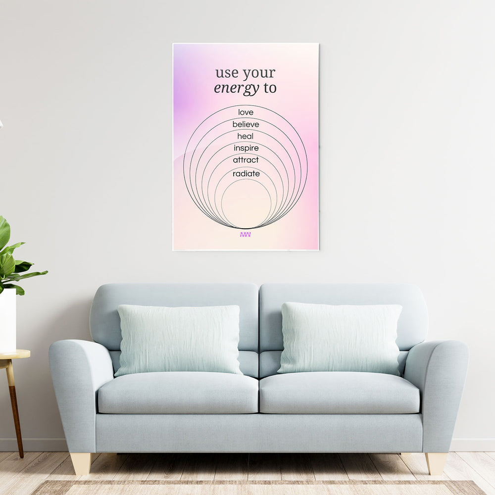 Positive Energy Flow Metal-Poster