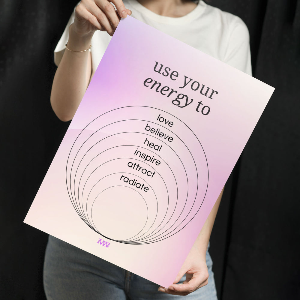 Positive Energy Flow Metal-Poster
