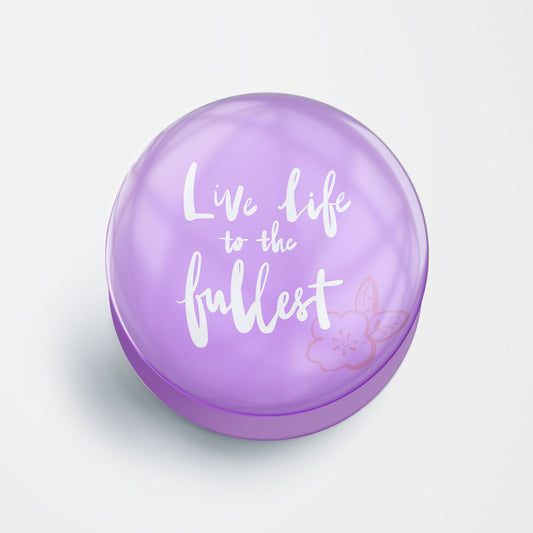 Positive Quote Purple Gloss Pop Holder