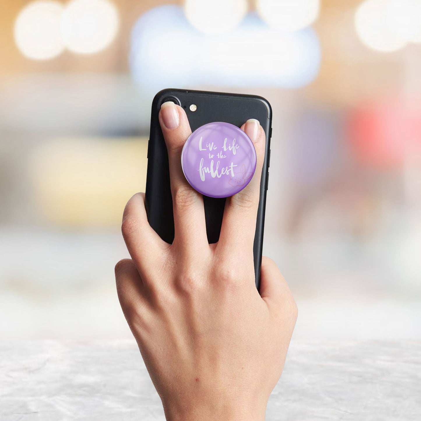 Positive Quote Purple Gloss Pop Holder