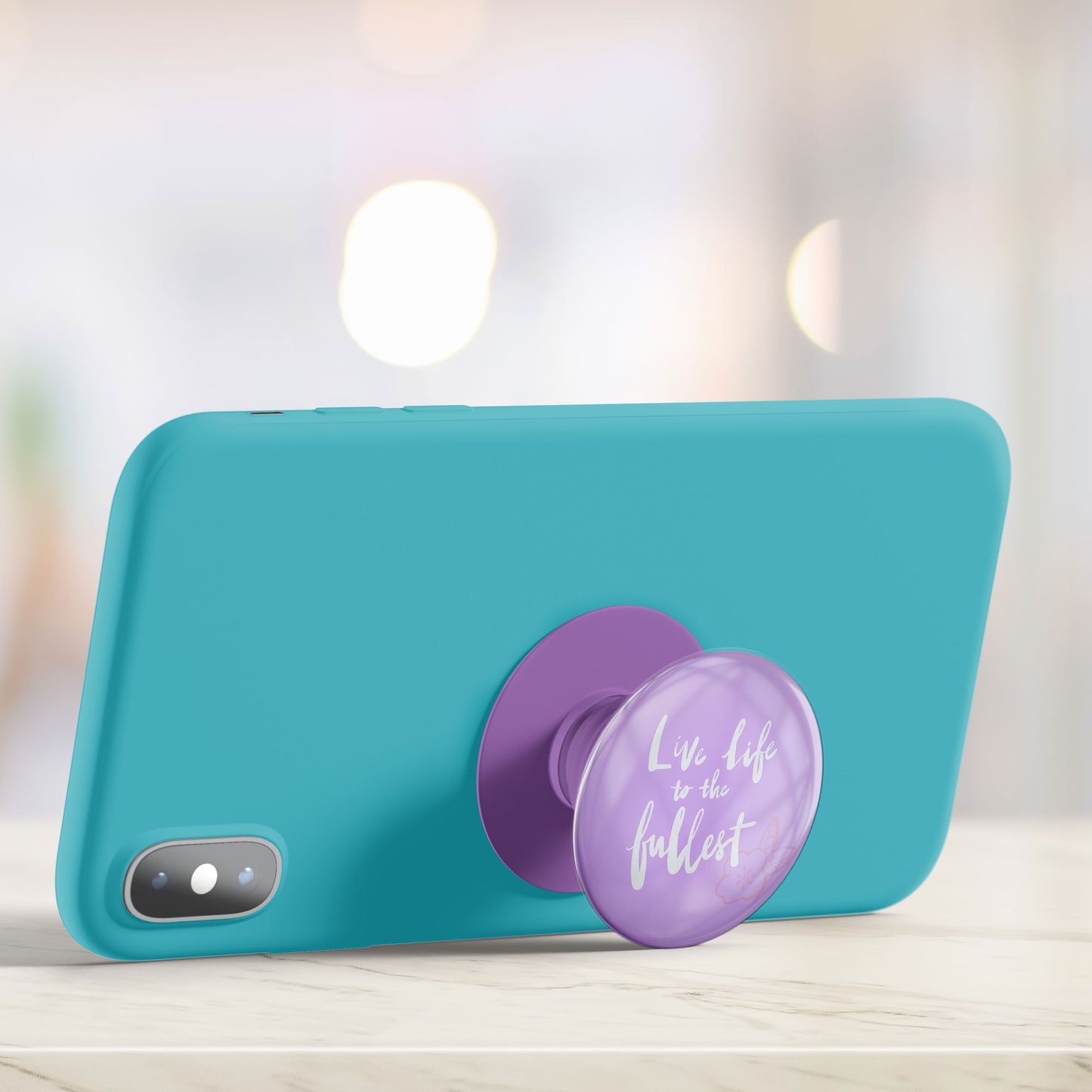 Positive Quote Purple Gloss Pop Holder