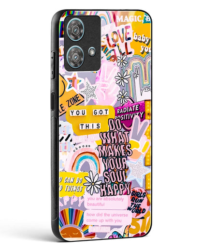 Positivity Collage Glass Phone Case-Motorola Edge 40 Neo