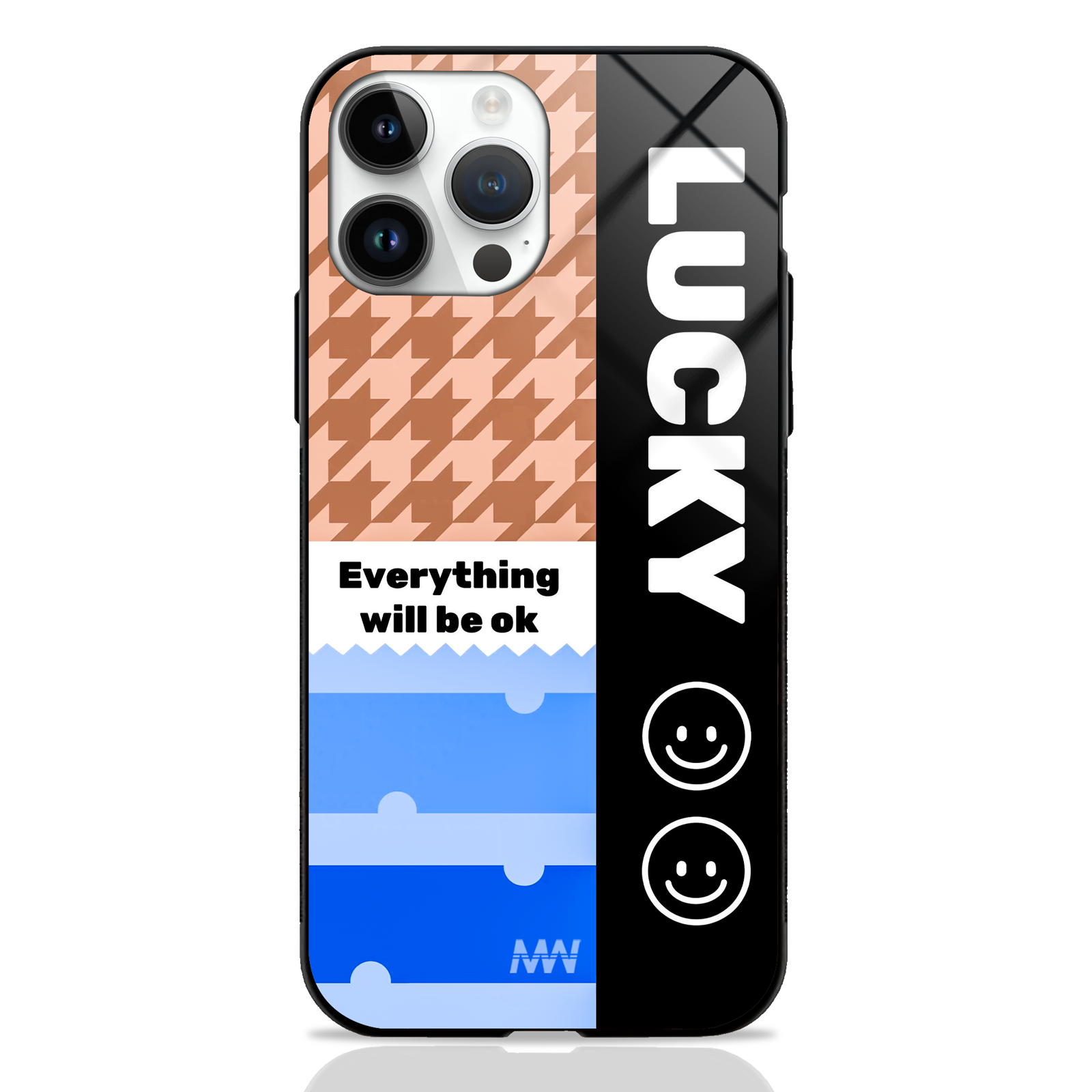 Positivity Lucky Premium Glass Case -  - MW Stuffs - 