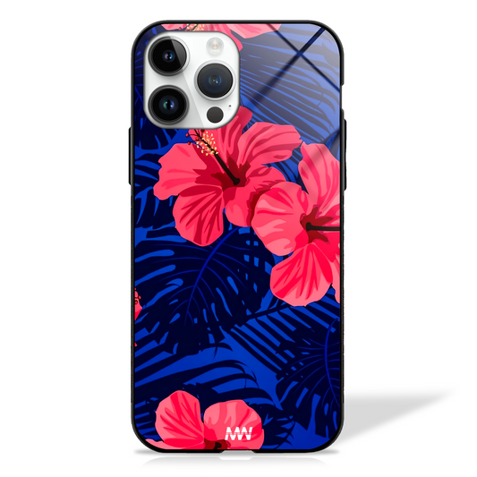Precious Palm Paradise Floral GLASS CASE -  - MW Stuffs - 
