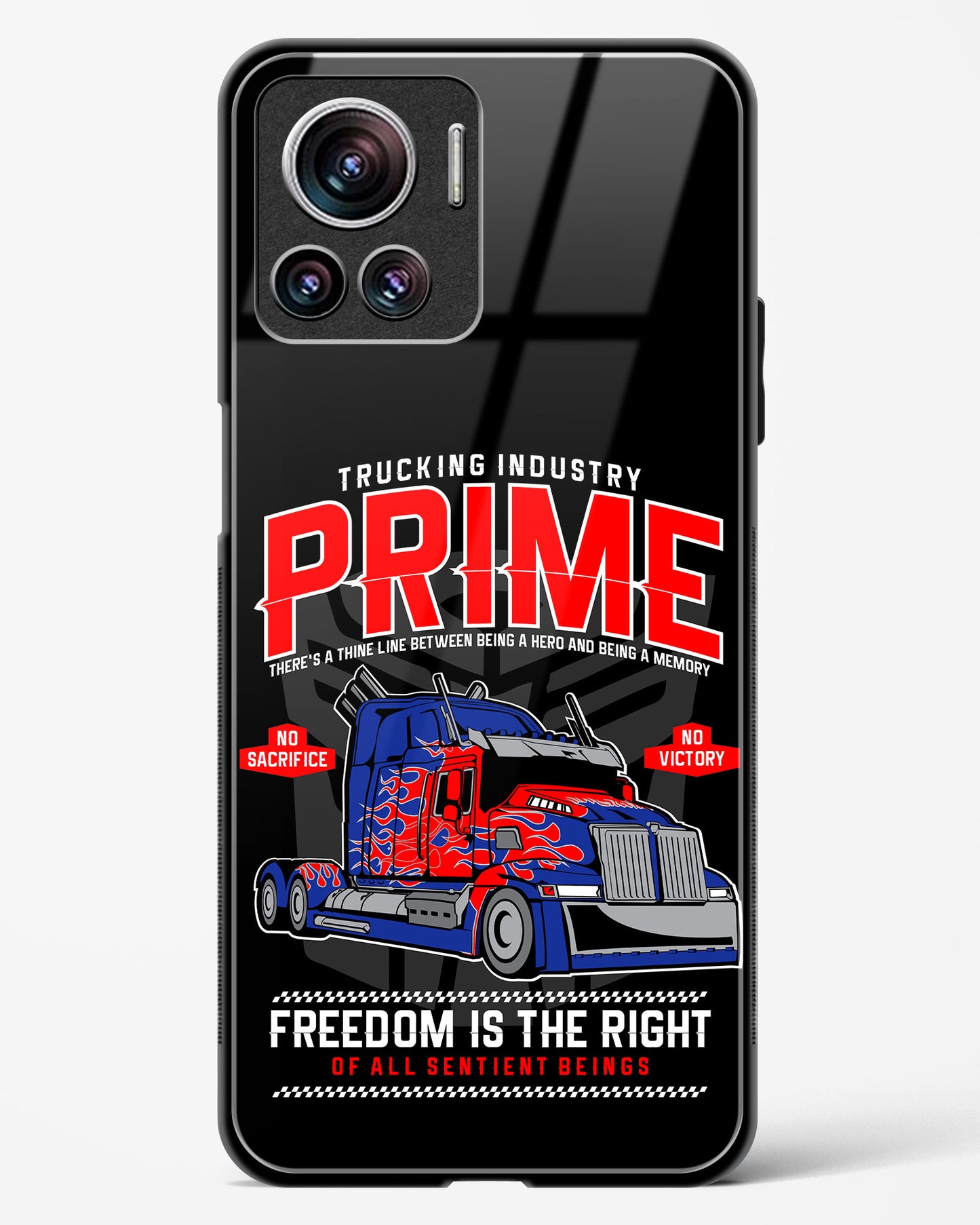 Prime Truck Glass Phone Case-Motorola Edge 30 Ultra
