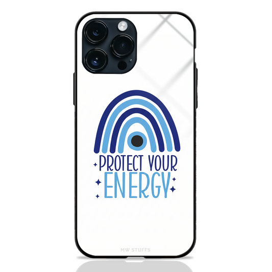 Protect Your Energy Glass Case