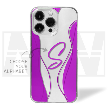 Personalized Letter Clear Silicone Case