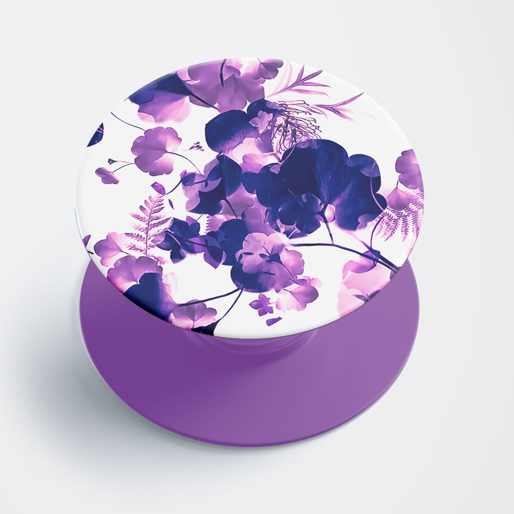 Purple Blossoms Flat Pop Holder
