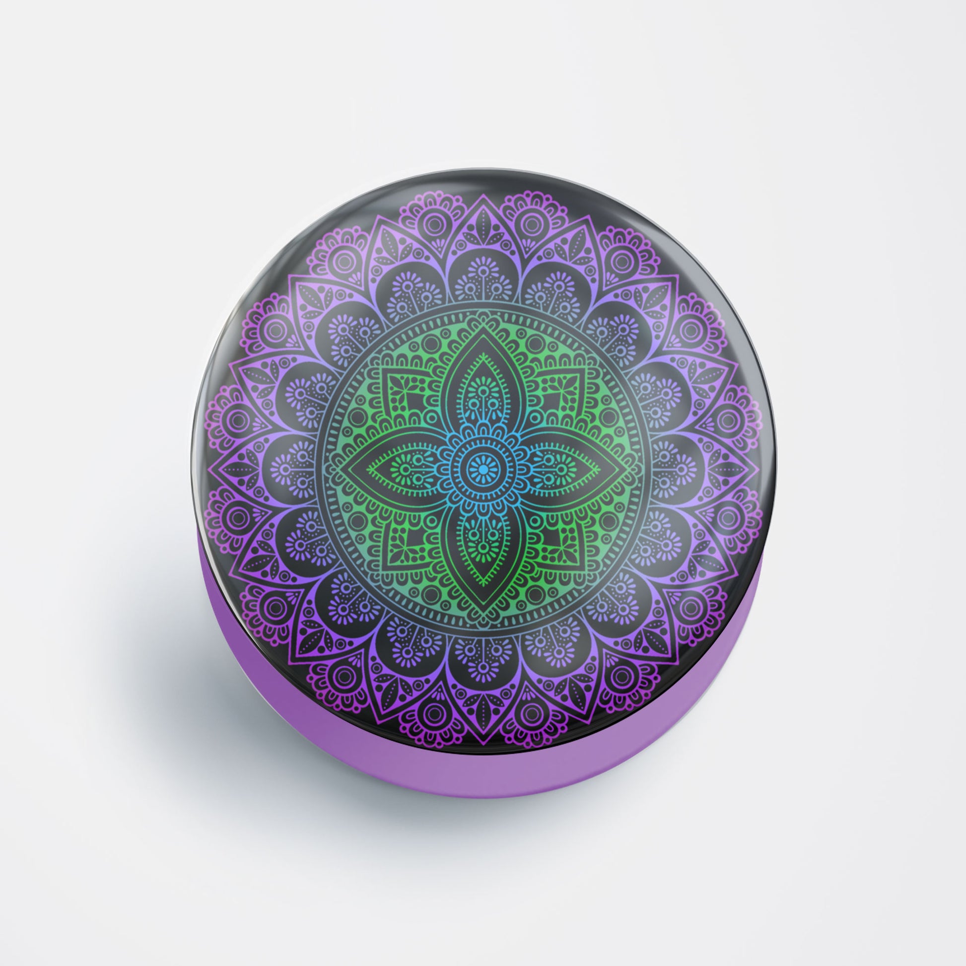 Purple Mandala Art Gloss Pop Holder