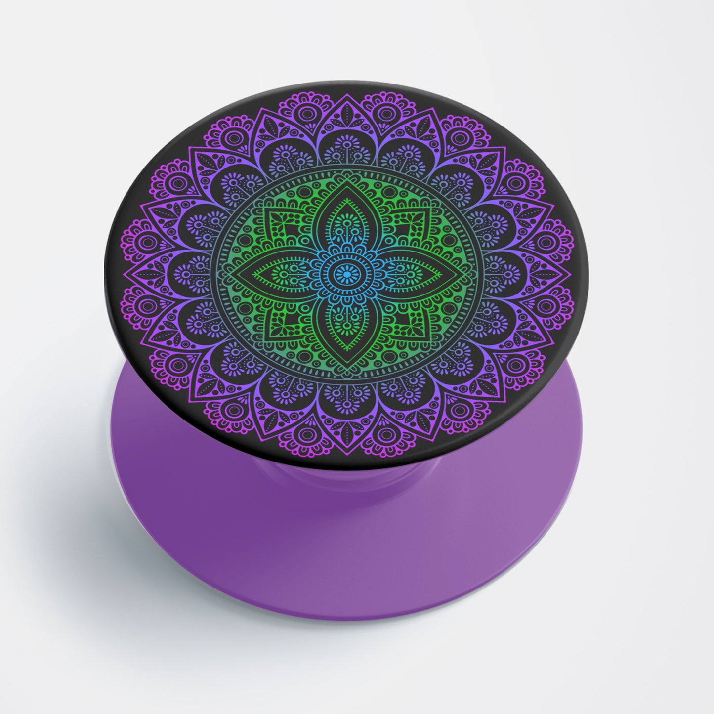 Purple Mandala Flat Pop Holder