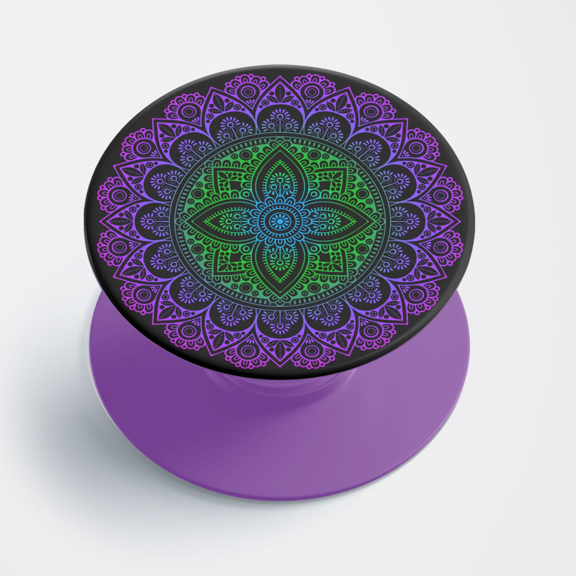 Purple Mandala Flat Pop Holder