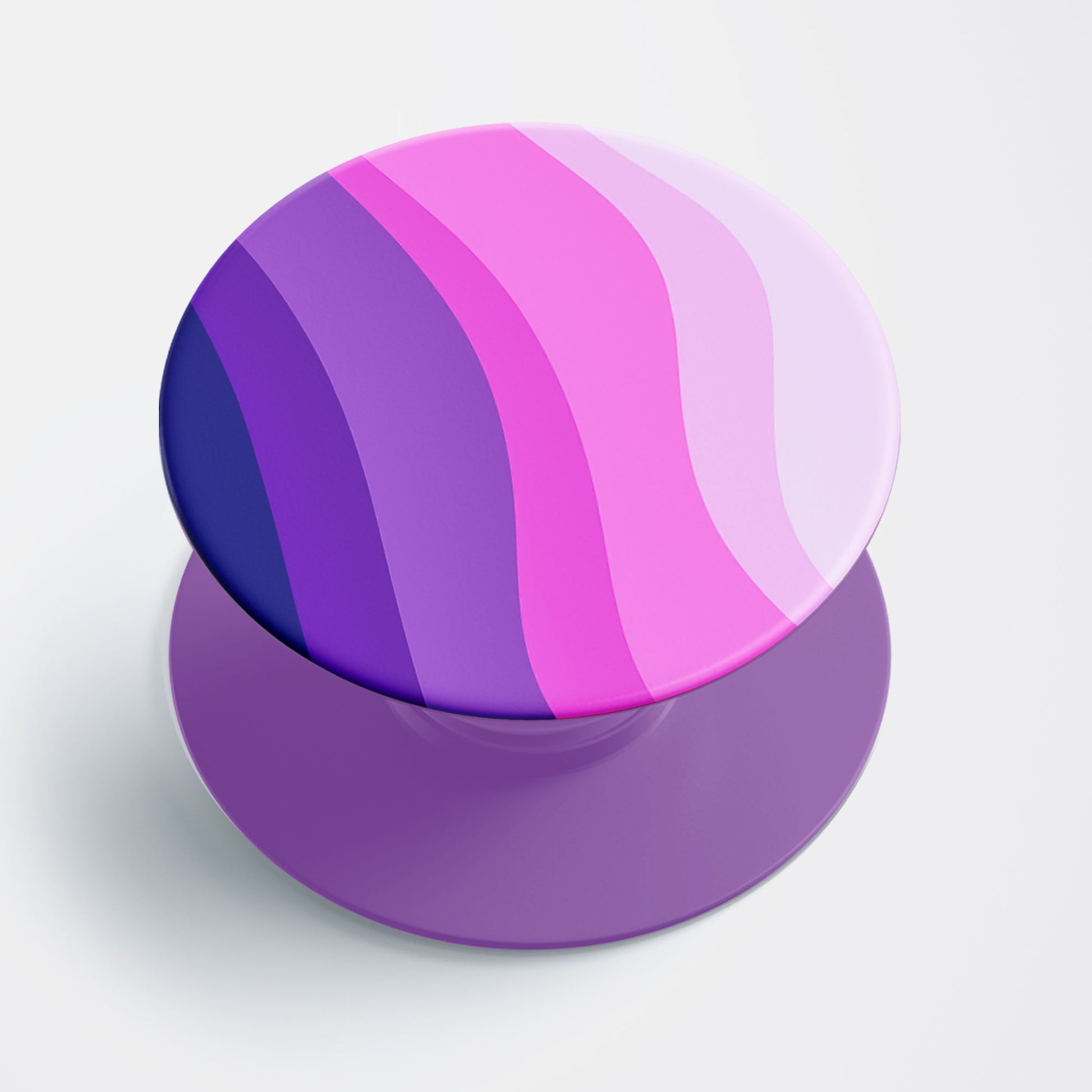 Purple Waves Flat Pop Holder