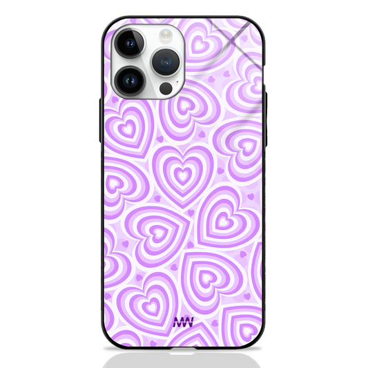 Purple Heartins Premium Glass Case -  - MW Stuffs - 
