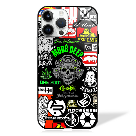 Queens Hip Hop Duo inspired collage style GLASS CASE -  - MW Stuffs - 
