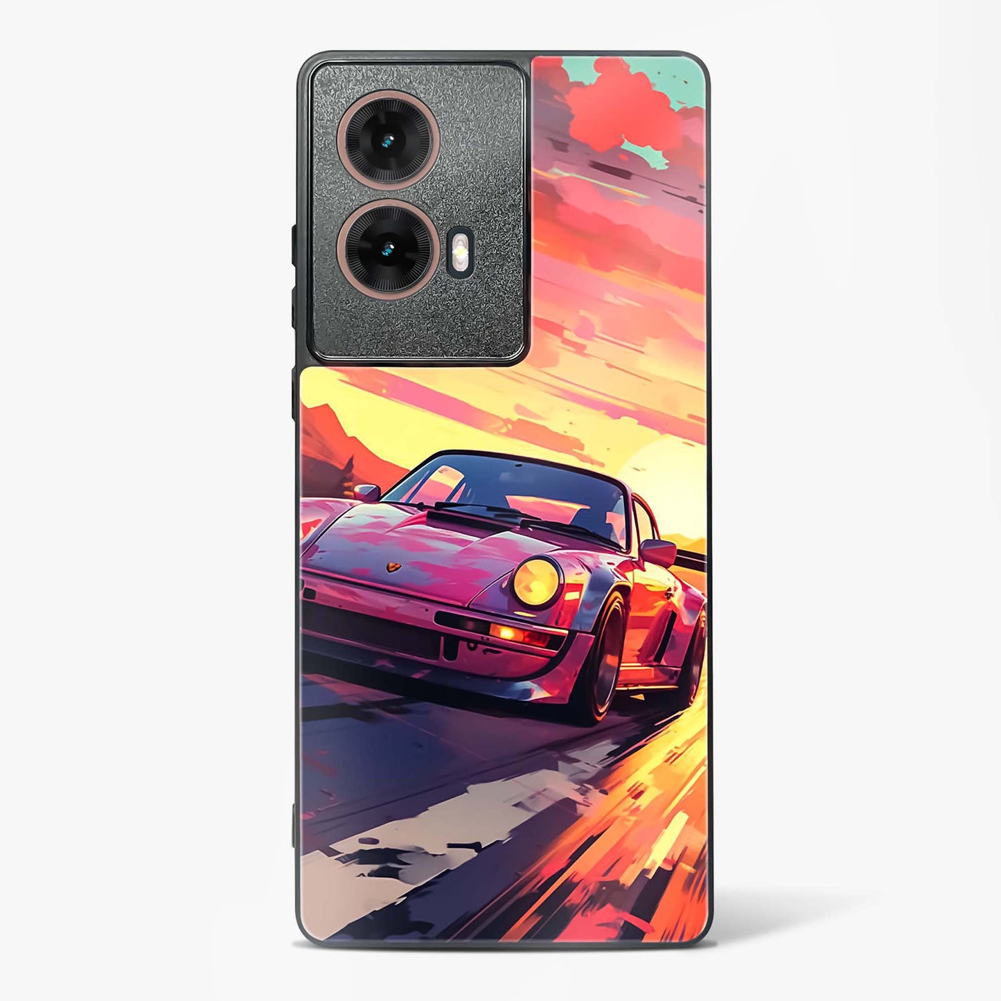 Racing Art Glass Phone Case-Moto G85 5G