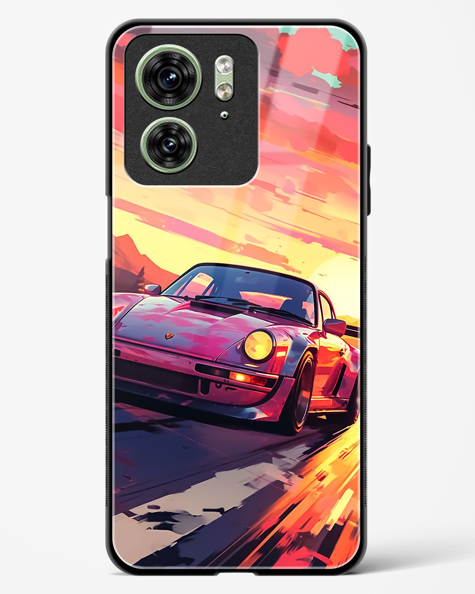 Racing Art Glass Phone Case-Motorola Edge 40