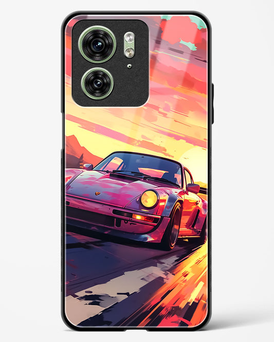 Racing Art Glass Phone Case-Motorola Edge 40